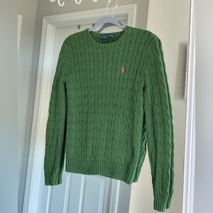 Women Ralph Lauren polo green sweater